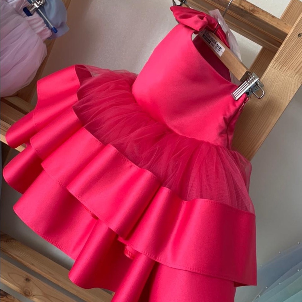 Hot pink toddler party dress